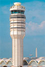 The control tower at Reagan National Airport