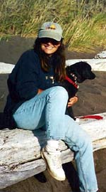 Jennifer Minton and her dog, Shadow