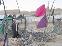 Fresh graves near the tomb of Ahmad Shah