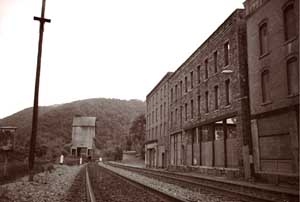 Thurmond, WVA's Main Street as it is today.