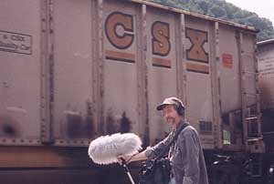 Bill Deputy records CSX Train passing through Downtown Thurmond.